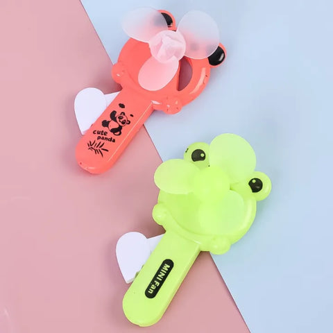 Portable Fan No Batteries Needed Summer Cartoon Mini Cooling Fan