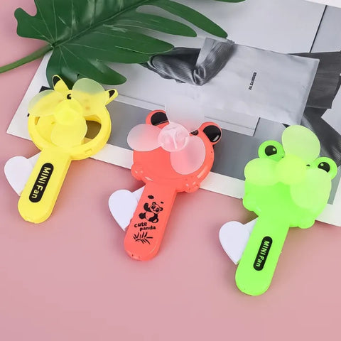 Portable Fan No Batteries Needed Summer Cartoon Mini Cooling Fan