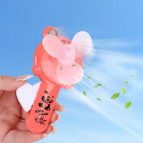 Portable Fan No Batteries Needed Summer Cartoon Mini Cooling Fan
