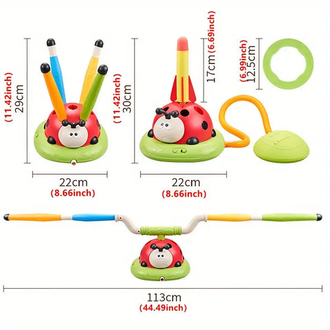 3-in-1 Ladybug Fitness Fun Machine For Kids