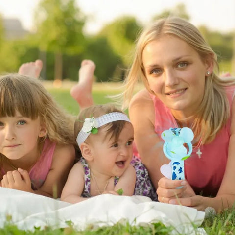 Portable Fan No Batteries Needed Summer Cartoon Mini Cooling Fan