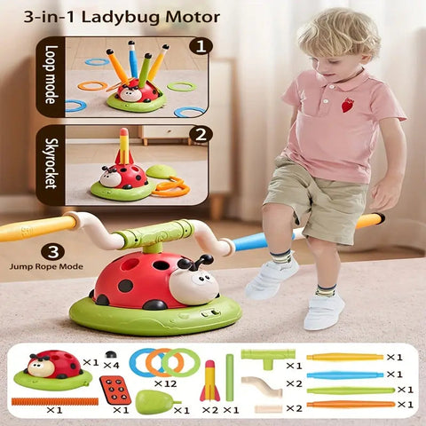 3-in-1 Ladybug Fitness Fun Machine For Kids